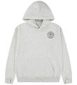 Abercrombie & Fitch Hoodie - Light Grey Melange w. Print