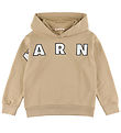 Marni Kapuzenpullover - Karton Beige m. Logo