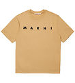 Marni T-Shirt - Kartonbeige m. Schwarz