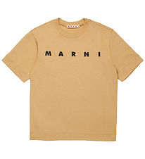 Marni T-shirt - Cardboard Beige w. Black