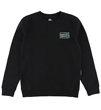 Quiksilver Sweatshirt - Black w. Print