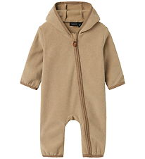 Name It Fleece Suit - NbnMeeko - Timber Wolf w. Ears