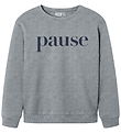 Name It Sweatshirt - NkmNello - Grey Melange w. Print
