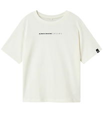 Name It T-shirt - NkmNelson - Coconut Milk w. Print