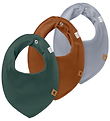 Name It Dreglaklapp - 3-pack - Rib - NbmYasim - Grön/Blå/Brun
