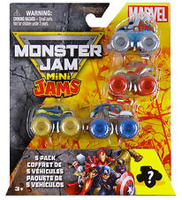 Monster Jam Bilar - 1:87 - Mini - Marvel - 5-pack