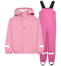 Didriksons Rainwear w. Suspenders - PU - Slaskeman - Light Heath