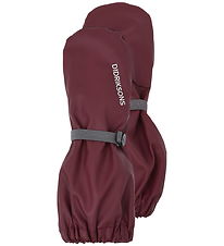 Didriksons Mittens w. Fleece - PU - Pileglove - Anemon Red