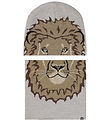 Molo Beanie w. Tube Scarf - Kleo - Wool/Acrylic - Lion Face