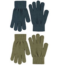 Molo Gloves - Acrylic/Wool - Kiddy - 2-Pack - Bark Green