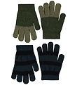 Molo Gloves - Knitted - Kei - 2-Pack - Bark Green