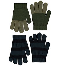 Molo Gloves - Knitted - Kei - 2-Pack - Bark Green