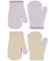 Molo Mittens - Knitted - Kenny - 2-Pack - Lilac Marble