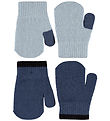 Molo Mittens - Knitted - Kenny - 2-Pack - Blue Moon