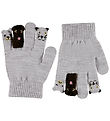 Molo Gloves - Knitted - Kaapo - Grey Melange w. Animals