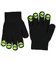 Molo Gloves - Knitted - Kaapo - Black w. Aliens