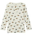 Lil' Atelier Blouse - Wool/Modal - NmmNalu - Turtledove/MELANGE