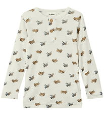 Lil' Atelier Blouse - Wool/Modal - NmmNalu - Turtledove/MELANGE