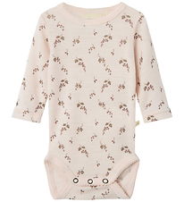 Lil' Atelier Bodysuit l/s - Wool - Noos - NbfNoel - Morganite/Be
