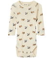 Lil' Atelier Bodysuit l/s - Wool/Modal - Noos - NbmNalu - Turtle