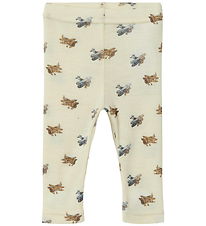 Lil' Atelier Leggings - Wool/Modal - Noos - NbmNalu - Turtledove