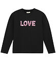 Creamie Blouse - Black w. Print