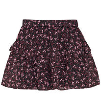 Creamie Skirt - Flower Dobby - Black