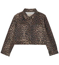 Creamie Denim Jacket - Brown Leo