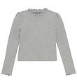Creamie Tröja - Rib - Light Grey Melange