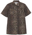 Creamie Dress - Denim - Brown Leo