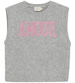 Creamie Waistcoat - Knitted - Slipover - Light Grey Melange