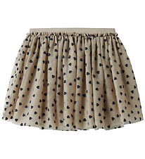 Name It Skirt - Tulle - NmfNea - Iceland Fossil w. Hearts