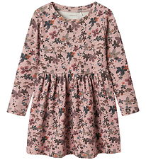 Name It Dress - NmfNaline - Burnished Lilac w. Flowers