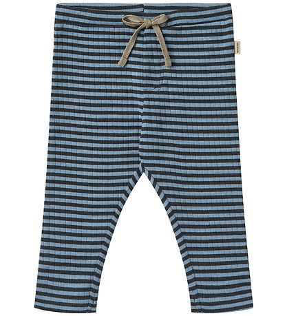 Wheat Trousers - Rib - Manfred - Bright Blue Stripe