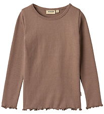Wheat Blouse - Rib - Ida - Toffee Brown