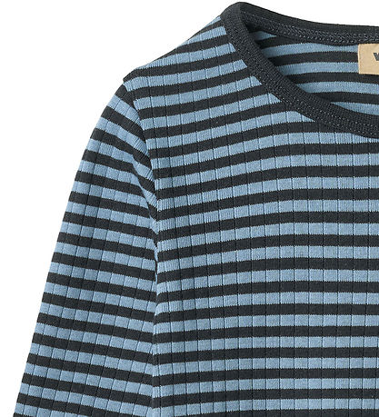 Wheat Blouse - Rib - Rise - Bright Blue Stripe