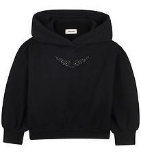 Zadig & Voltaire Hættetrøje - Sort m. Nitter
