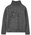 Zadig & Voltaire Blouse - Wool/Polyester - Grey Melange w. Glitt