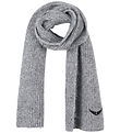Zadig & Voltaire Schal - Strick - Grau Meliert m. Glitzer