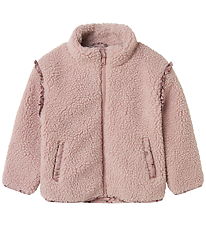 Name It Fleece Jacket - Teddy - NmfMinna - Violet Ice