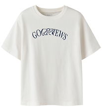 Name It T-shirt - NkmNevin - Cloud Dancer w. Print