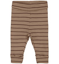 Fixoni Leggings - Mocha Meringue w. Stripes