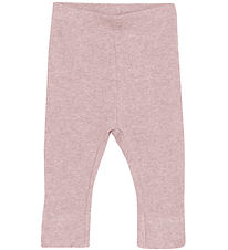 Fixoni Leggings - Rib - Pale Mauve Melange