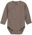 Fixoni Wickelbody l/ä - Rib - Kaffeequarz Melange
