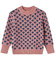 Fliink Blouse - Wool/Cotton - Knitted - Janie Heart - Ash Rose