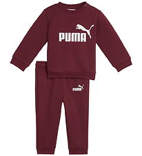 Puma Sweat Set - Minicats ESS Crew - Ruby Shimmer