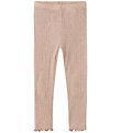 Name It Leggings - Wool/Silk - Rib - NmfWossa - Shadow Gray