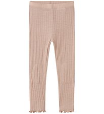 Name It Leggings - ull/Silki - Rib - NmfWossa - Shadow Grár