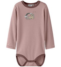 Name It Bodysuit l/s - Wool - NmfWillit - Antler/Unicorn