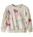 Name It Sweatshirt - NmfNula - Parchment w. Print